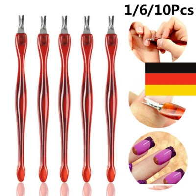 10 Stk V-Klinge Nagelhautentferner Nagelhautmesser Nagelhautschieber Maniküre DE - Bild 1 von 4
