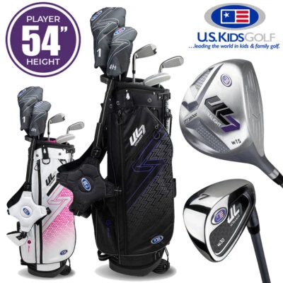 US Kids 5-Club Stand Bag Junior Boys Golf Club Set 54'' Age 9 - NEW! 2024 - Image 1 of 4