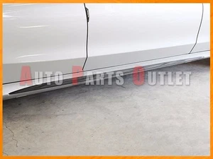 W205 C250 C300 C350 C400 w/ AMG Sports Carbon Fiber Side Skirts Cover CF 2015+ - Picture 1 of 3
