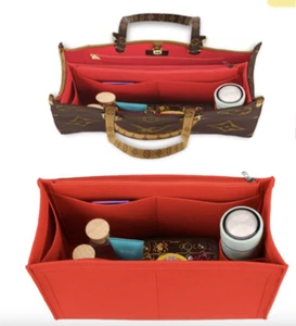 BAG INSERT shaper Organiser for Louis Vuitton On The Go Choose size PM, MM, GM - Picture 1 of 8
