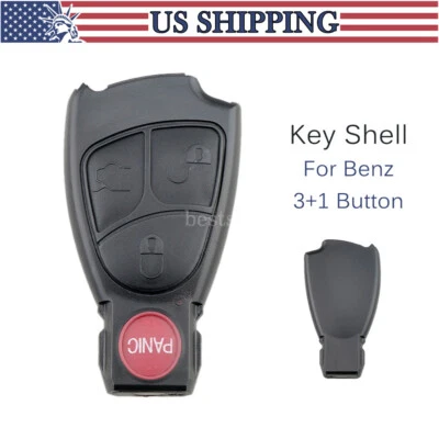 For Mercedes Benz E320 CLK430 CL500 C230 CLK500 S430 Remote Car Key Fob Shell - Image 1 of 4
