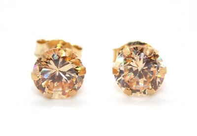9kt Yellow Gold Morganite 1.31ct Earring (Free Gift box) - Image 1 of 3