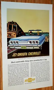 ★1963 CHEVY IMPALA CONVERTIBLE ORIGINAL VINTAGE ADVERTISEMENT PRINT AD 63 - Picture 1 of 1