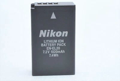 Batería recargable de iones de litio Nikon OEM EN-EL20 para Coolpix A, 1 AW1, 1 J1, 1 J2 Foto 1 de 2