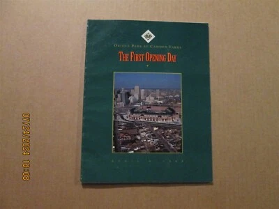 MLB Baltimore Orioles Vintage The First Opening Day Camden Yards 1992 Program - Image 1 of 4