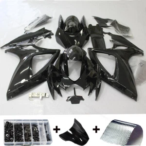 Black Injection Fairing For Suzuki 2006 2007 GSXR600 / GSXR750 06-07 K6 Bodywork - Picture 1 of 5