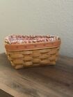 Longaberger 1999 CANDY CORN Basket Set with Liner, Protector & Tie-on