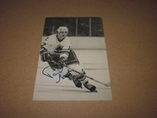 PAUL GAGNE SIGNED AUTOGRAPHED POSTCARD 1981-82 COLORADO ROCKIES J1