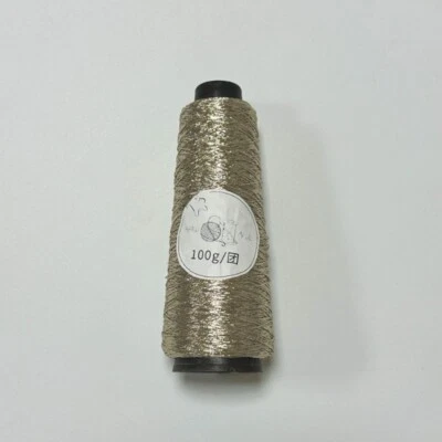 100g Sparkling Metallic Crochet Yarn 0.8mm Shiny Woven Wire Knit Thread Sew Trim - Image 1 of 4