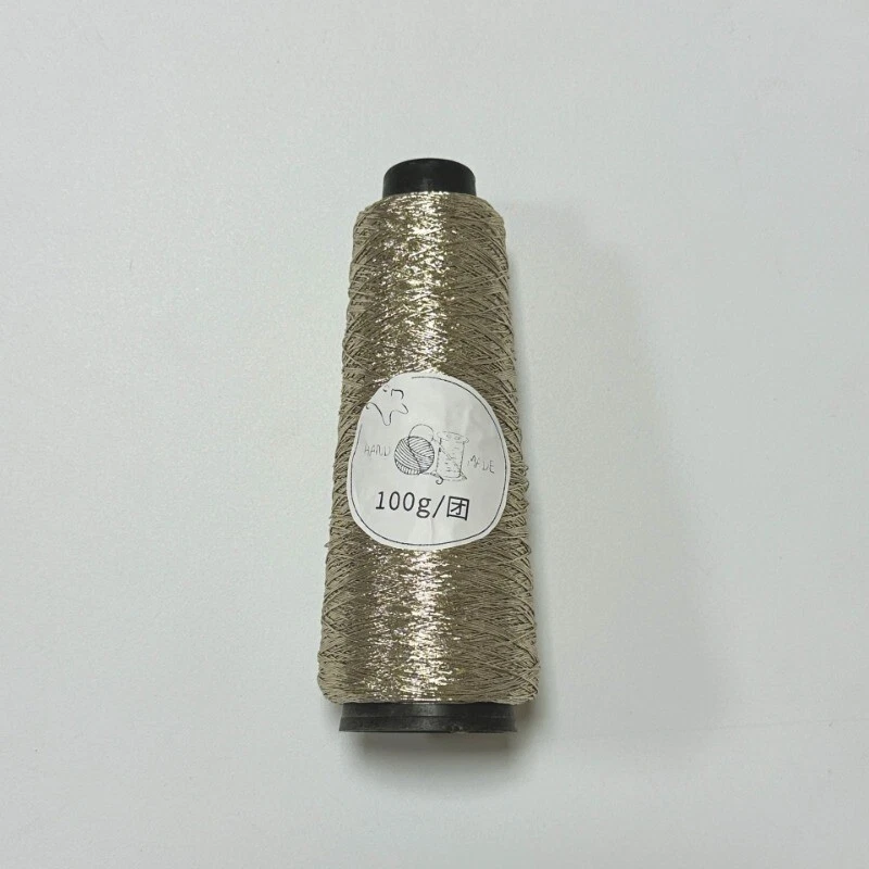 100g Sparkling Metallic Crochet Yarn 0.8mm Shiny Woven Wire Knit Thread Sewing - Image 1 of 4