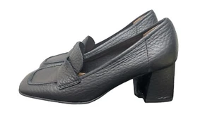 Aquatalia Carlina schwarze Penny-Loafer mit Blockabsatz 5,5 neu ohne Karton - Bild 1 von 5