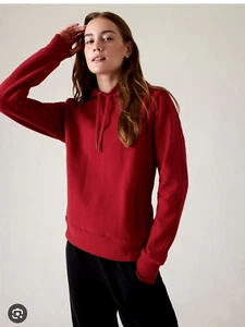 Athleta Retroplush Revive Hoodie Sweatshirt | Clover Berry S Petite #659268 - Picture 1 of 2