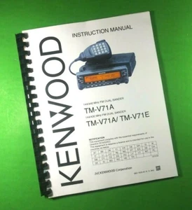 Instrukcja obsługi do Kenwood TM-V71A Tranceiver 108 stron z przezroczystymi pokrowcami! - Zdjęcie 1 z 1