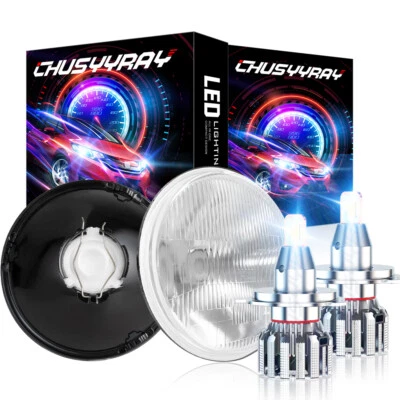 Faros LED redondos de 7 pulgadas para Chevrolet G10 G20 G30 1975 1976 1977 1978-1987 Foto 1 de 4