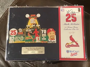 Mark McGwire 70 Home Runs Collector 4 Pin Set Wincraft Sports /5000 - Picture 1 of 1