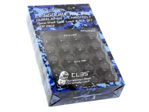 Project Kics 35mm Closed-End Leggdura Racing Shell Type Lug Nuts - 12x1.25 Black - Picture 1 of 2