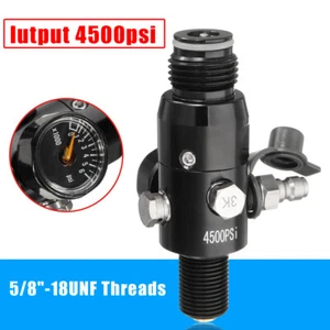 5/8''-18UNF Thread Paintball 4500psi HPA Air Tank Valve Regulator Output 1800psi - Picture 1 of 7