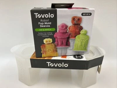 ROBOT Ice Pop Molds Flexible Silicone Easily-Removable Summer Fun!!   - Imagem 1 de 4