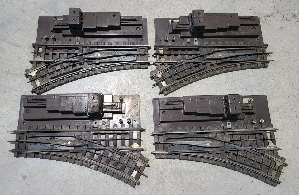 Vintage Lionel 112 LH & RH Super O Train Remote Control Switches Set Of 4 Pieces - Image 1 of 4