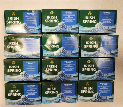 12 Bars: Irish Spring Moisture Blast Bar Soap, 3.7 oz. ea.   W7B - Image 1 of 4