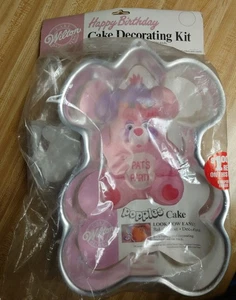 1986 NOS WILTON VINTAGE HAPPY BIRTHDAY POPPLES CAKE DECORATING KIT PAN & FACE NR - Bild 1 von 7