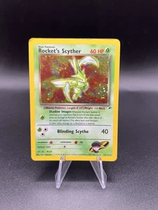 Rocket's Scyther 013/132 Gym Heroes Pokemon Unlimited Holo MP YB1 - Picture 1 of 3