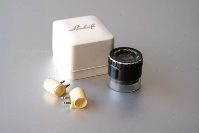 Linhof loupe 8X with 2 cabel release holders NICE! - Image 1 of 3