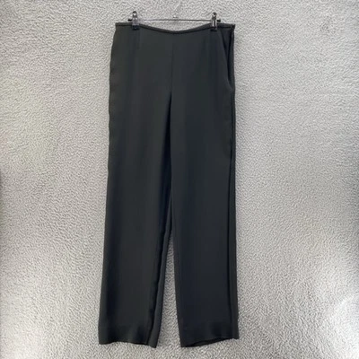 Pantalones Armani Mujer 12 Negros Diseñador Oficina Negocios Informales Confort Hecho en Italia* Foto 1 de 4