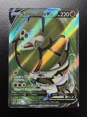 Pokemon TCG - Sandaconda V - Rebel Clash 184/192 Ultra Rare Full Art Holo - Image 1 of 2