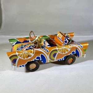 Orange Fanta Soda Dose Volkskunst Oldtimer Cabrio Auto - Bild 1 von 4