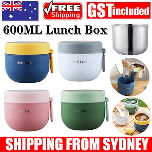 Lunch Box Thermos Food Flask Stainless Steel Insulated Food Soup Jar Container - Picture 1 of 16