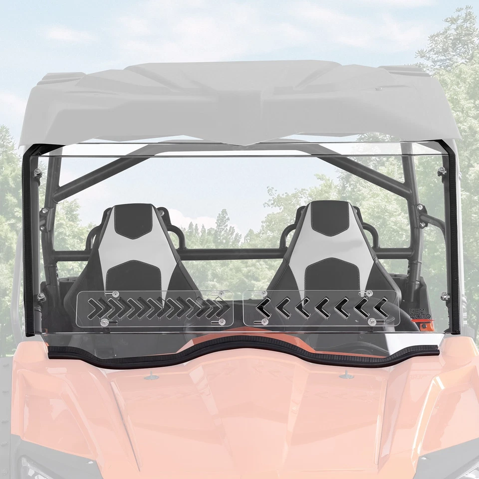 Parabrisas delantero ventilado UTV para 2014-2022 CF-Moto ZFORCE 500 800 Trail dirección asistida eléctrica 1000 Foto 1 de 4