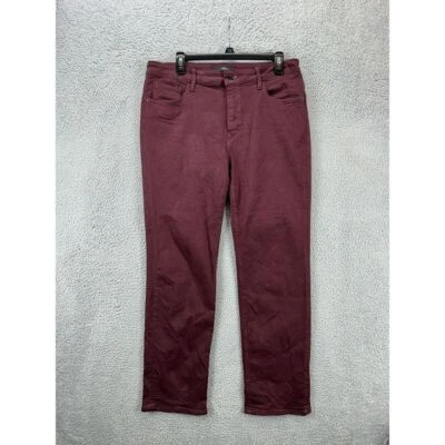 Mavi Jeans Womens 31X30 Maroon Kendra High-Rise Straight Leg Denim Pants Pocket - Image 1 of 4