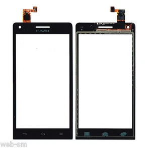 TOUCH SCREEN VETRO VETRINO HUAWEI ASCEND G6 3G NERO BLACK - Foto 1 di 1