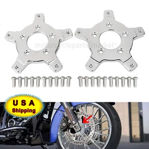 Chrome Enforcer Brake Rotor Adapter For Harley Touring 14-23 Electra Glide FLH - Picture 1 of 11