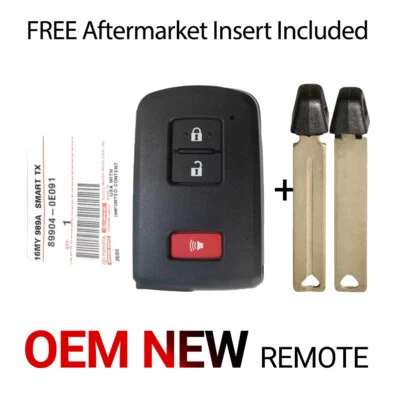 Nuevo OEM 2015-2021 Toyota Smart Remote Key 89904-0E091 HYQ14FBA Foto 1 de 4