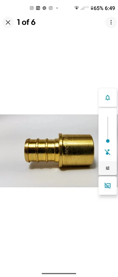 (10) 1/2" PEX x 1/2" Male Sweat Adapters - Brass Crimp Fittings, LEAD-FREE - Image 1 of 1