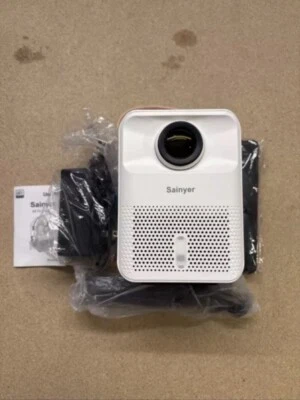 2024 Portable Projector Sainyer LED Movie Media Mini HD 4K Kit Bundle Android US - Image 1 of 4