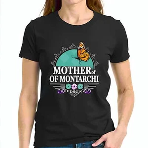 Vibrant Monarch Butterfly- T-Shirt - " MOTHER of MONTARCHI "-All-cotton - Picture 1 of 4