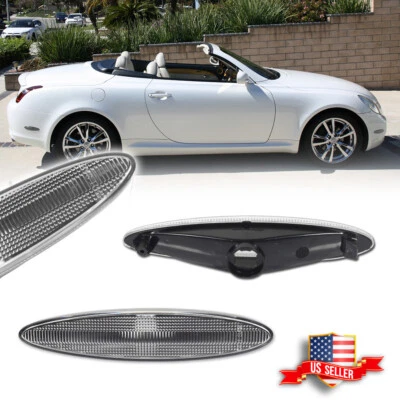 Kit de carcasa de luz de señalización delantera o trasera transparente de 2 piezas para Lexus SC430 2002-2010 Foto 1 de 4