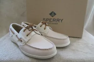 SPERRY Top Sider Koifish Wool Premium Leather Boat Shoes US 8.5 M EUR 39.5 NWB - Picture 1 of 9