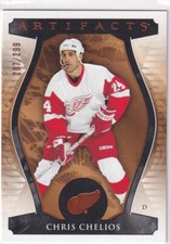 2023-24 UPPER DECK ARTIFACTS COPPER PARALLEL #159 RED WINGS CHRIS CHELIOS /299