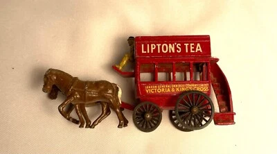 MB Lesney Lipton's Tea Horse Dibujado Circo Carruaje Diligencia NO. 12 vintage Foto 1 de 4