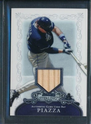 Reliquia de murciélago Bowman Sterling GU 2006 #BS-MJP: Mike Piazza Padres Salón de la fama Foto 1 de 2