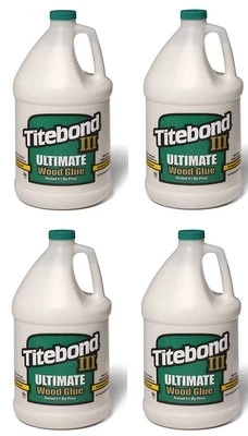(4) Gallons Franklin Titebond III Gallon Ultimate Wood Glue # 1416  - Image 1 of 3