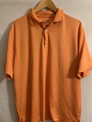 Champions Tour Mens Golf Polo Shirt Size Large Orange - Image 1 of 2