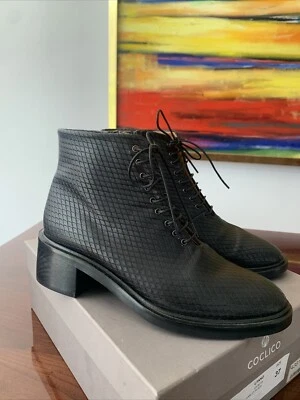 Botín Coclico Mujer Negro Harley Reptil Cuero Repujado 37–Esencial Foto 1 de 4