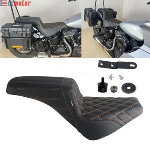 Two-Up Seat For Harley Softail Street Bob FXBB FXBBS FXST FLSL FLHCS 2018-2025 - Picture 1 of 12
