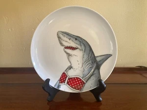 West Elm Rachel Kozlowski Shark in a Bikini Plate - Picture 1 of 7