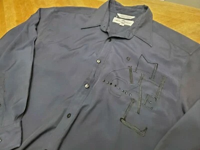 Bugatchi Uomo For Michael Jordan Black on Black Button Up Long Sleeve Shirt - Image 1 of 4